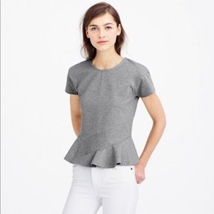 J. CREW structured peplum top